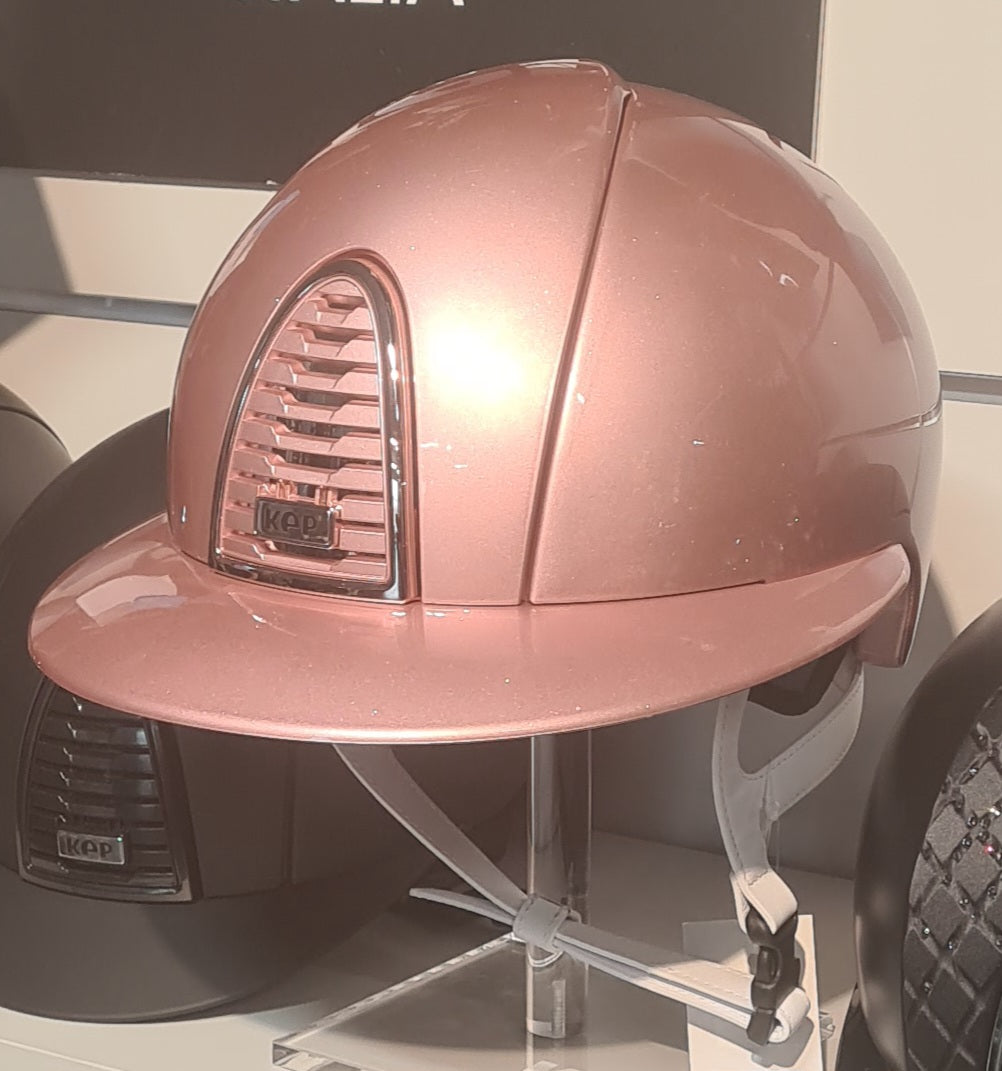 Kask KEP Italia KEP ITALIA CROMO 2.0 DIAMOND POLO VISOR/CIPRIA CHIN/MIRROR ROSEGOLD/METAL SILVER - Cavalo